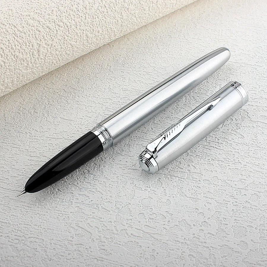 Imagem -04 - Jinhao Luxury Fountain Pen Novas Cores Ponta Extra Fina Conversor de Metal para Escrever 85