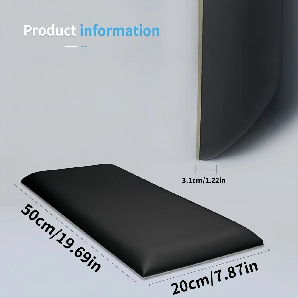 1PC 20cmX50cm Headboards Wall Panel Self-Adhesive 3D Wall Panels, Upholstered Wall Panel for Bedroom/Living Room