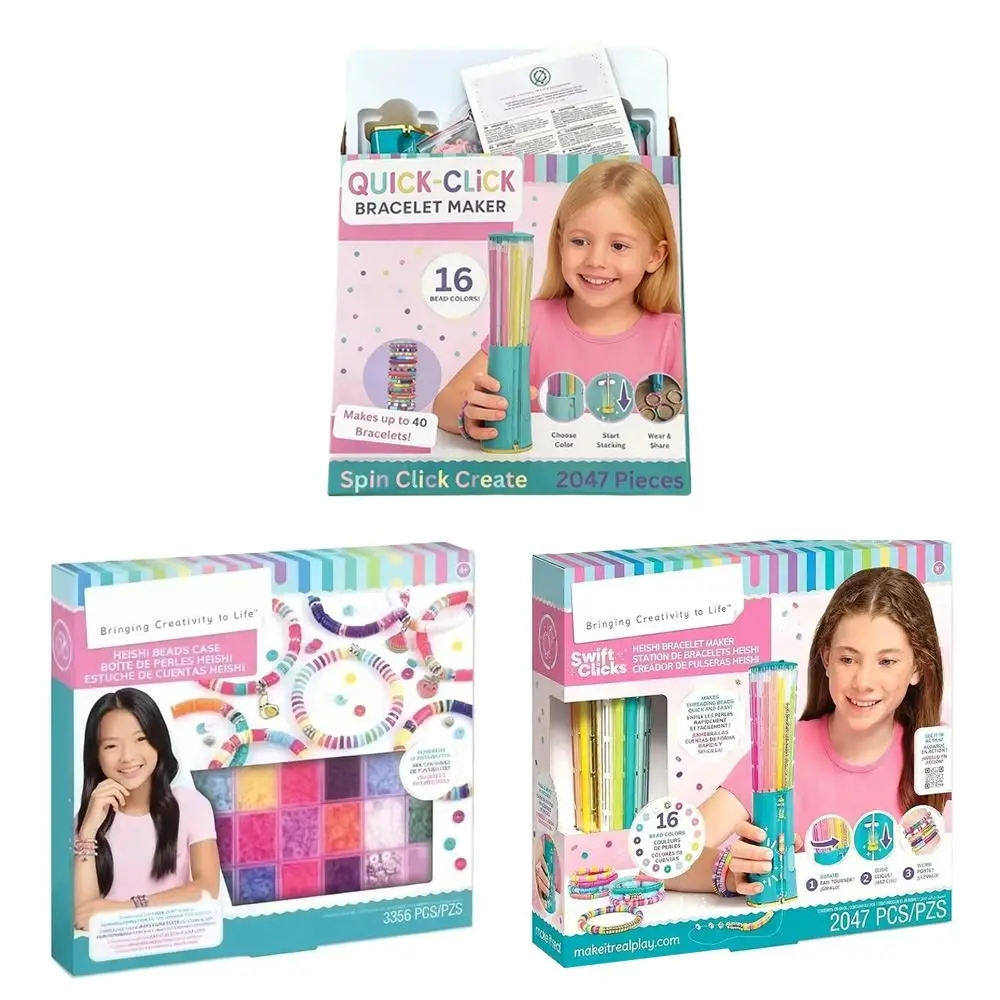 Nowy zestaw do tworzenia bransoletek z PVC, zestaw do samodzielnego tworzenia biżuterii z koralików, łatwe bransoletki z koralików do samodzielnego wykonania.