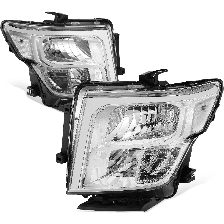 

Headlights Assembly Compatible with 2016-2024 Nissan Titan (XD), Driver and Passenger Side Halogen Headlamps Replacement, NI2503