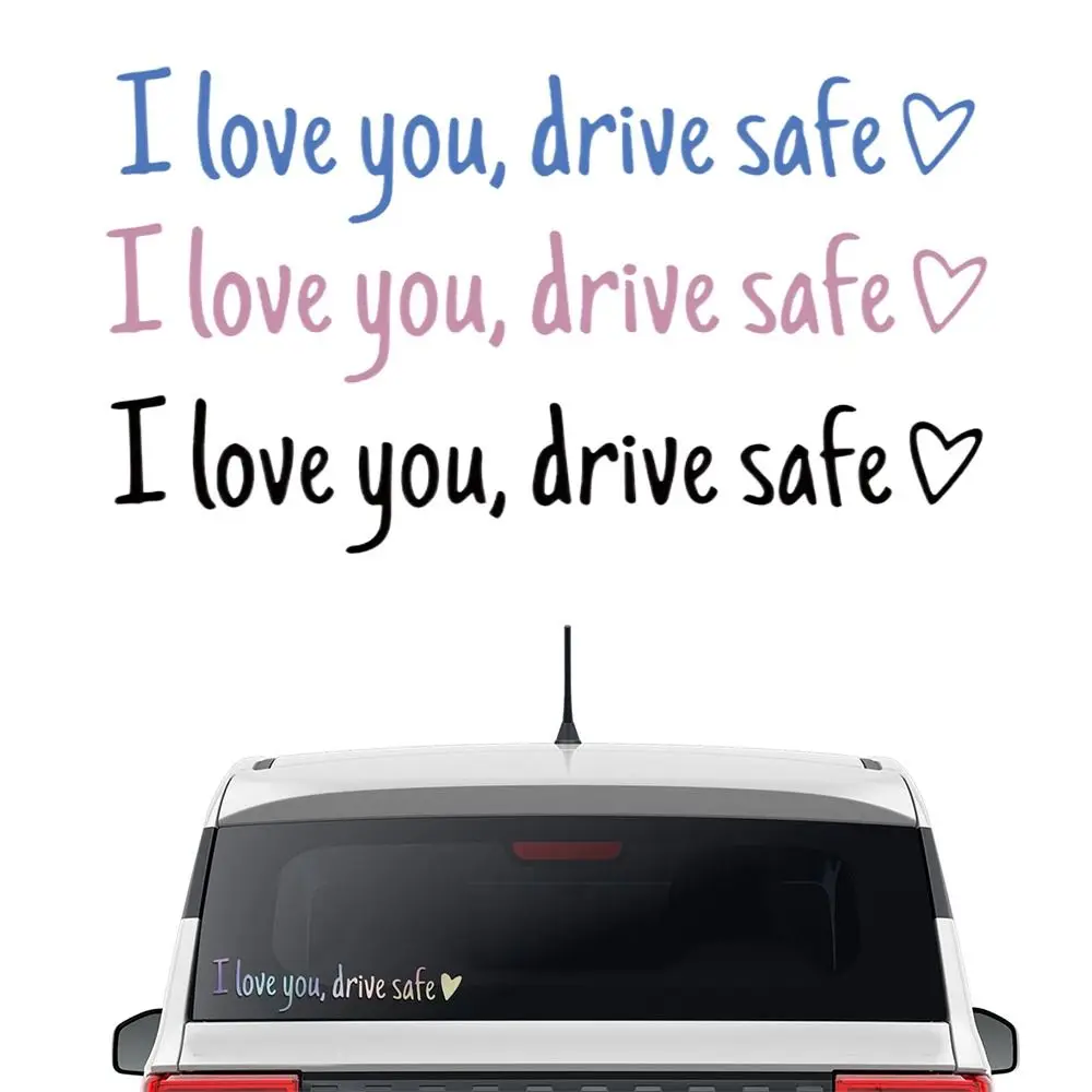 Waterproof Drive Safe Mirror Sticker Heart Design Mirror Decal Rearview Mirror Sticker Funny Decal Driving Safes Decal