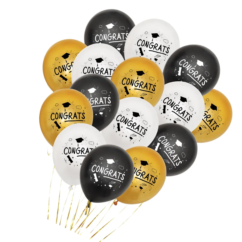 

30 Pcs Latex Balloon Graduation Decor Balloons Party Decoration Supplies Kit Emulsion