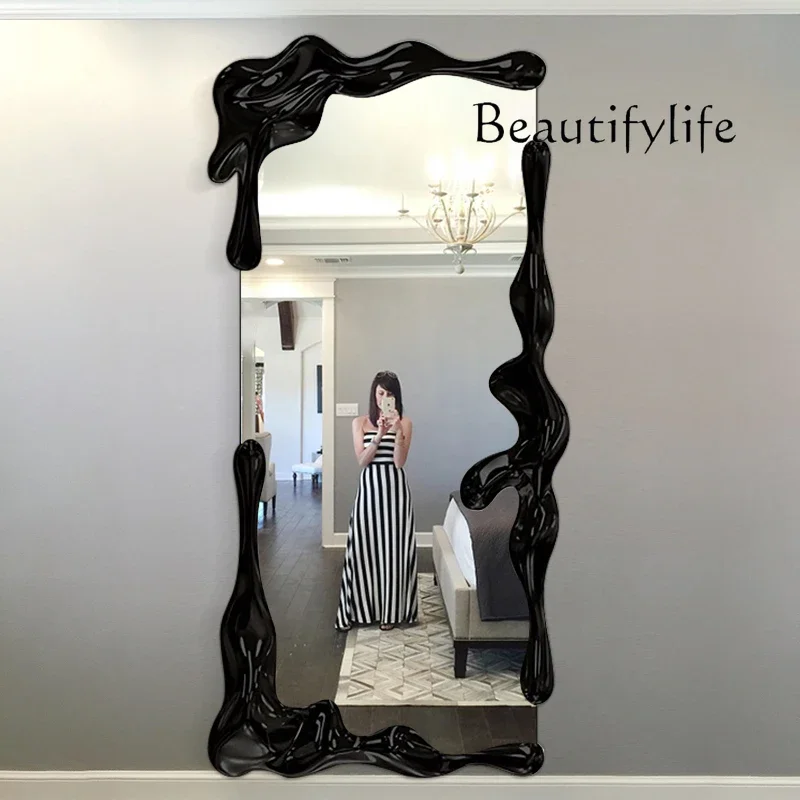 

X Full Body Floor Designer Full-length Mirror, French Simple Clothing Store Full Body Mirror Floor-to-ceiling Mirror For Home Us