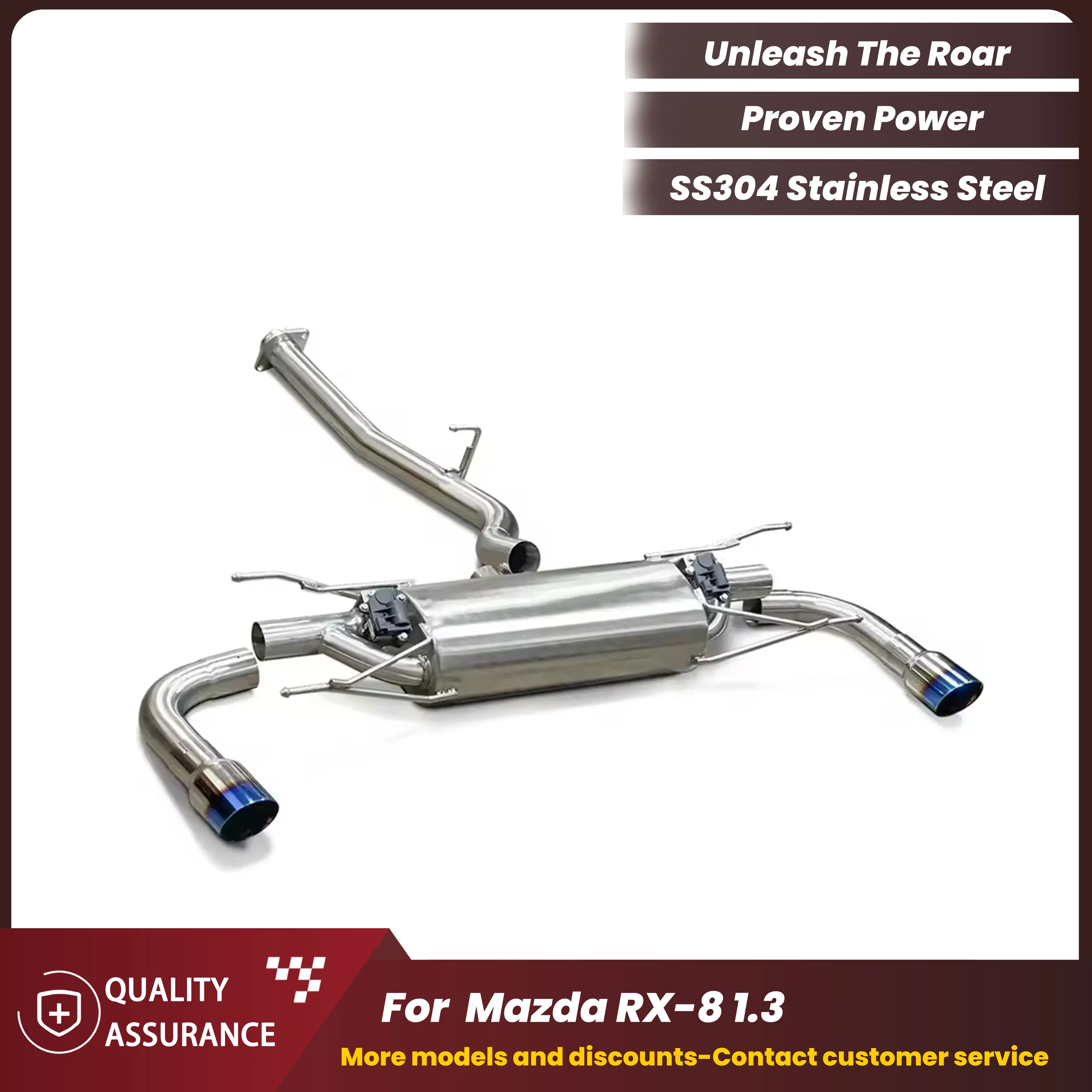 

Racing Performance Valve ECCF SUS304 Catback Exhaust for Mazda RX-8 1.3L 2003-2012