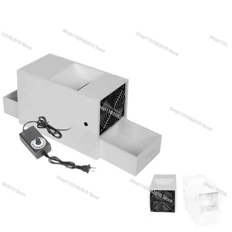 Electric Household Grain Winnowing Machine, Adjustable Wind Sheller with 2 Drawers for Bird Feed & Food Shells In Stock