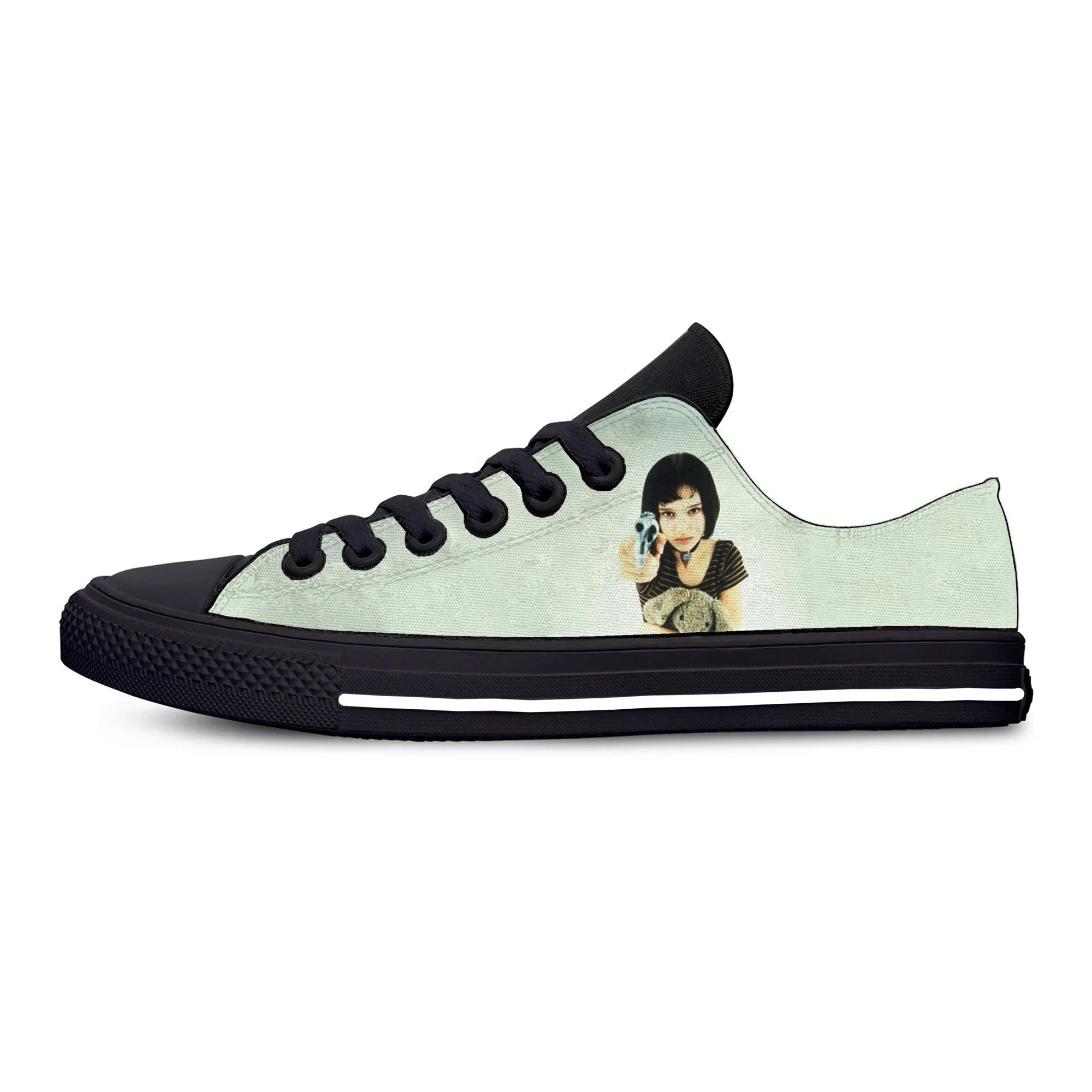 Anime Cartoon Manga Comic Leon The Professional Casual Cloth Shoes Low Top Lightweight Breathable 3D Print Men Women Sneakers