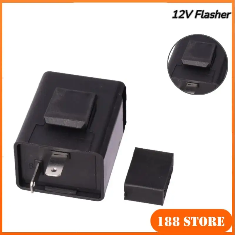 

Motorcycle LED Flasher Relay 12V Speed Adjustable 2 Pin LED Electronic Flasher Relay for Motorcycle Turn Signal Direct Replaceme