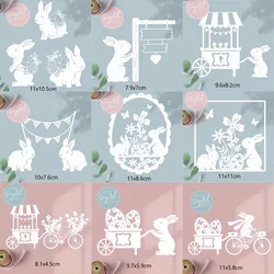 Piggy Craft metal cutting dies cut die mold Easter Bunny series Scrapbook paper craft knife mould blade punch stencils dies