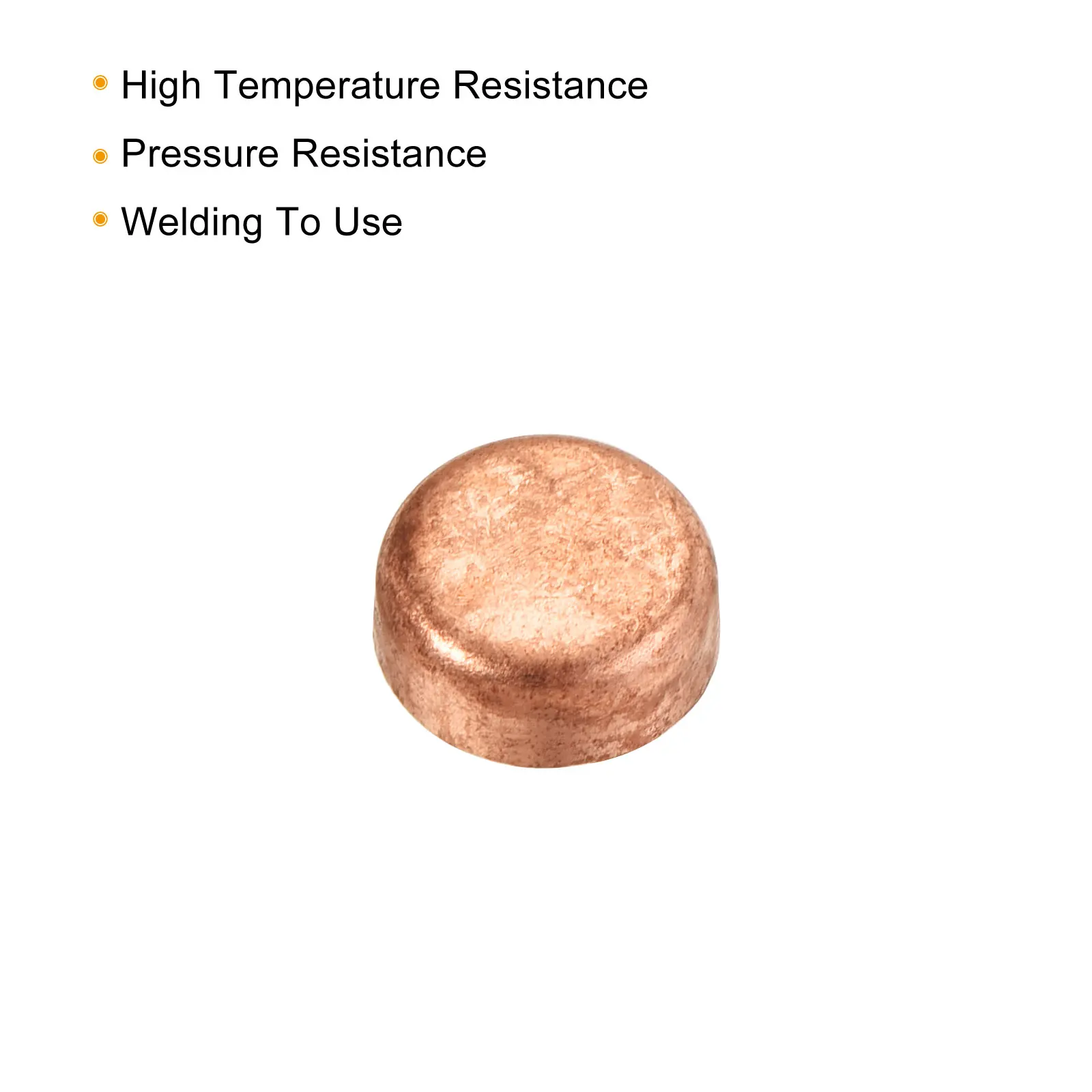 10pcs Copper End Cap Pipe Fitting Sweat Plug Connection  for Water Pipe Plumbing