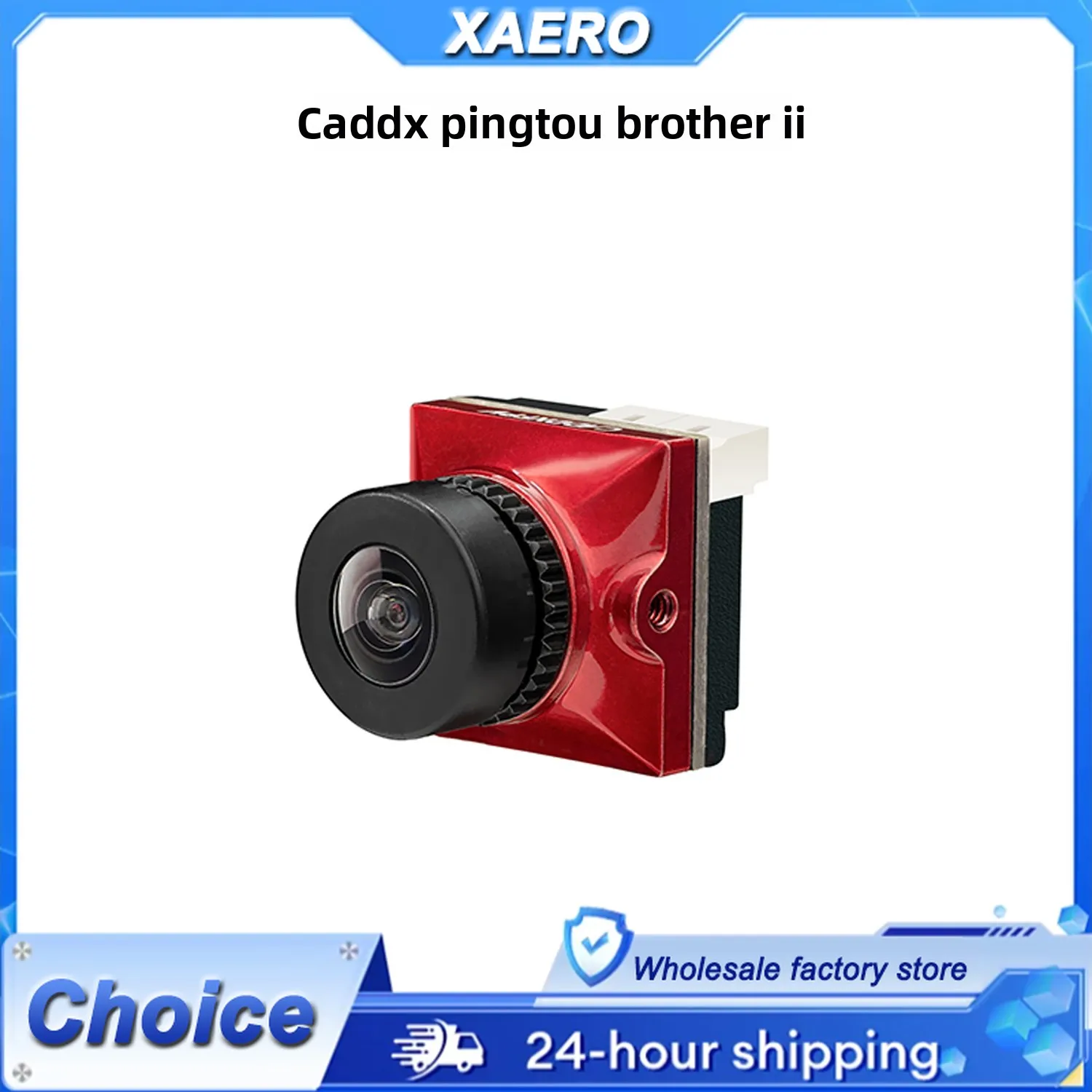 Caddx Ratel 2 FPV Camera 19x19mm - 165° Wide Angle, Starlight Edition for Micro & 3 Inch Drones, Low Latency
