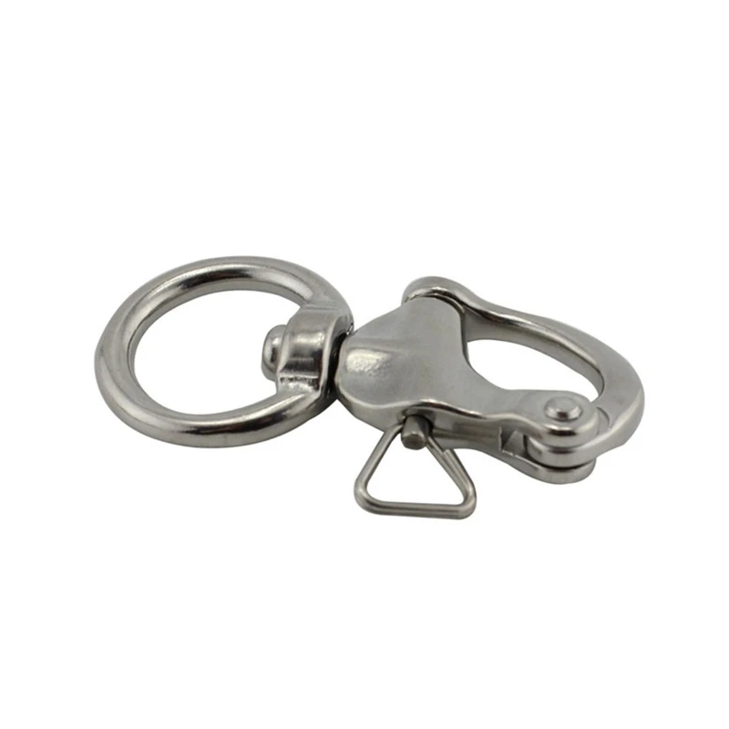 316 Stainless Steel Swivel Shackle Quick Release Boat Anchor Chain Eye Shackle Swivel Snap Hook for Marine Architectural M68E