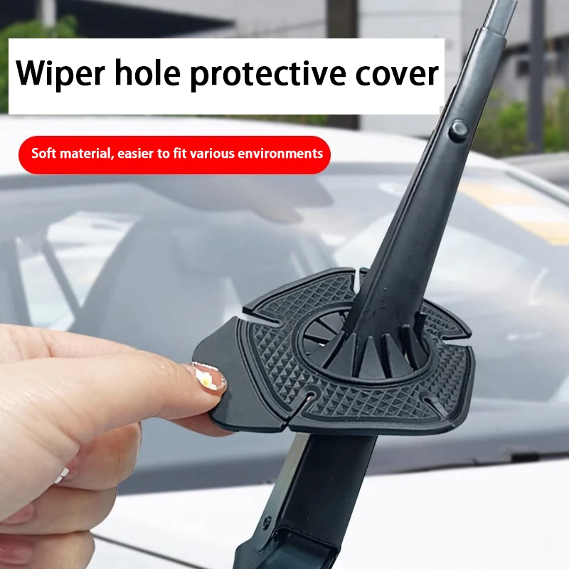 Universal Car Windshield Wiper Protective Cover for Prevent Debris Prevention Leaf Falling Wiper Bottom Hole Dustproof Cover