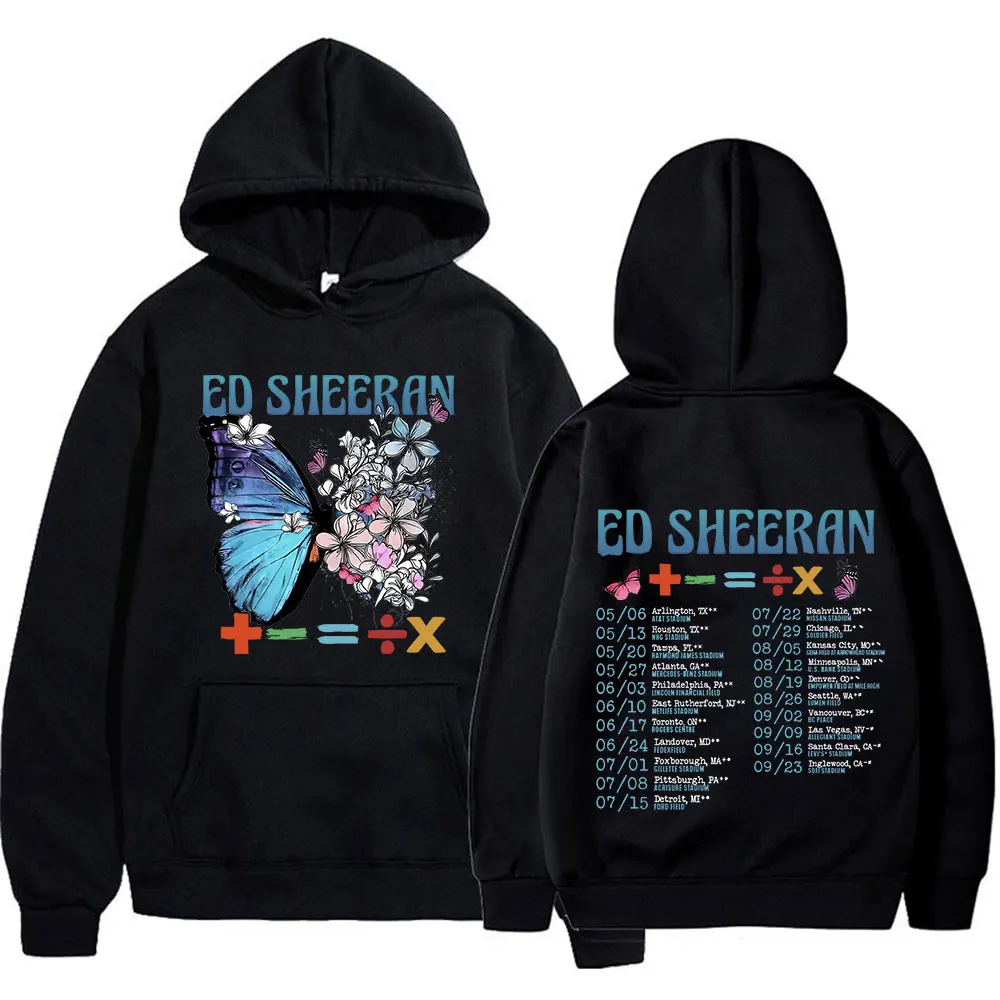 

Ed Sheeran 2024 Tour Mathematics Hoodies Harajuku Hip Hop Vintage Pullovers Men Women Fleece Warm Oversized Sweatshirt Fans Gift