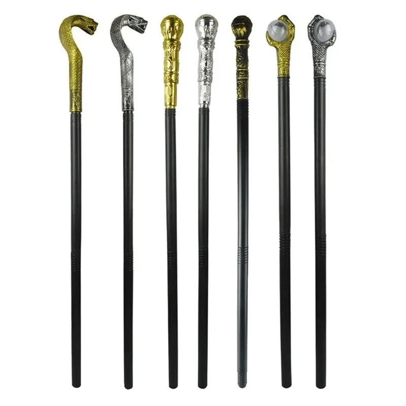

Snake Cobras Cane Egyptian Style Staff New Scepter Pimp Cane 2025 King Scepter Halloween Party Cosplay Costume Walking Cane