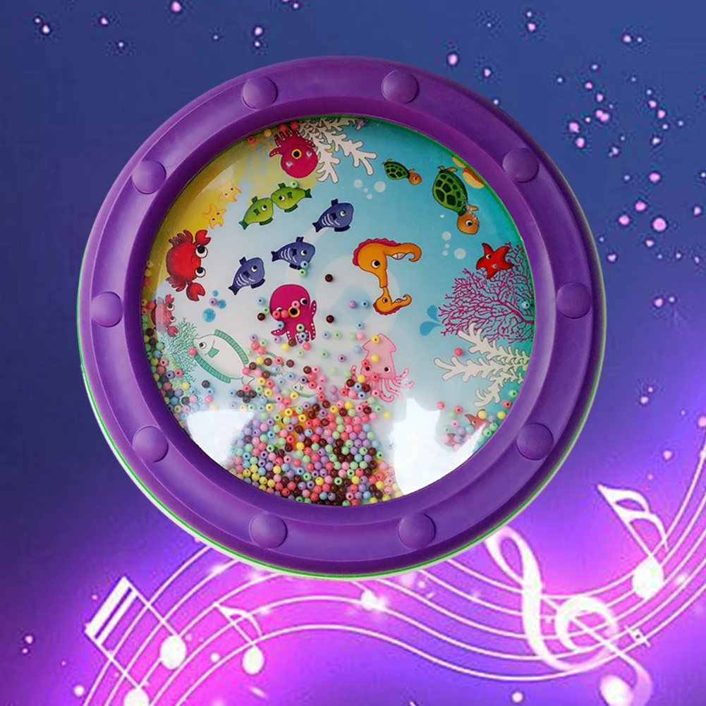 Hot Wave Sea Drum Wave Sea Sound Bead Drum Drums Percussion Musical Educational Instrument Parts Accessories Toys Plastic Beads