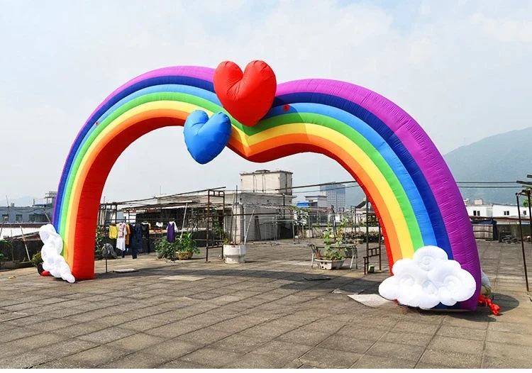 rainbow arch ,inflatable birthday arch ,inflatable wedding arch