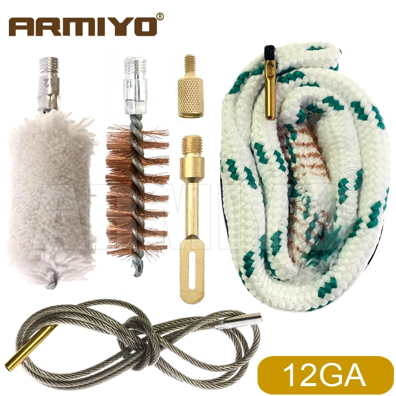 Armiyo Eingebauter Bronze-Bürstenschlauch, Hartrohr-Reinigungsseil, Jagd-Reinigungstuch, Baumwollstäbchen, Kabel-Messingzieherhalter, passend für 4,5mm~18,5mm – Detail 5