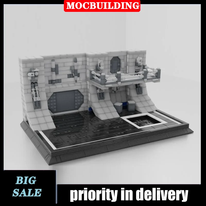 

MOC Display Hangar Model Building Block Assembly Space Collection Series Toy Gifts