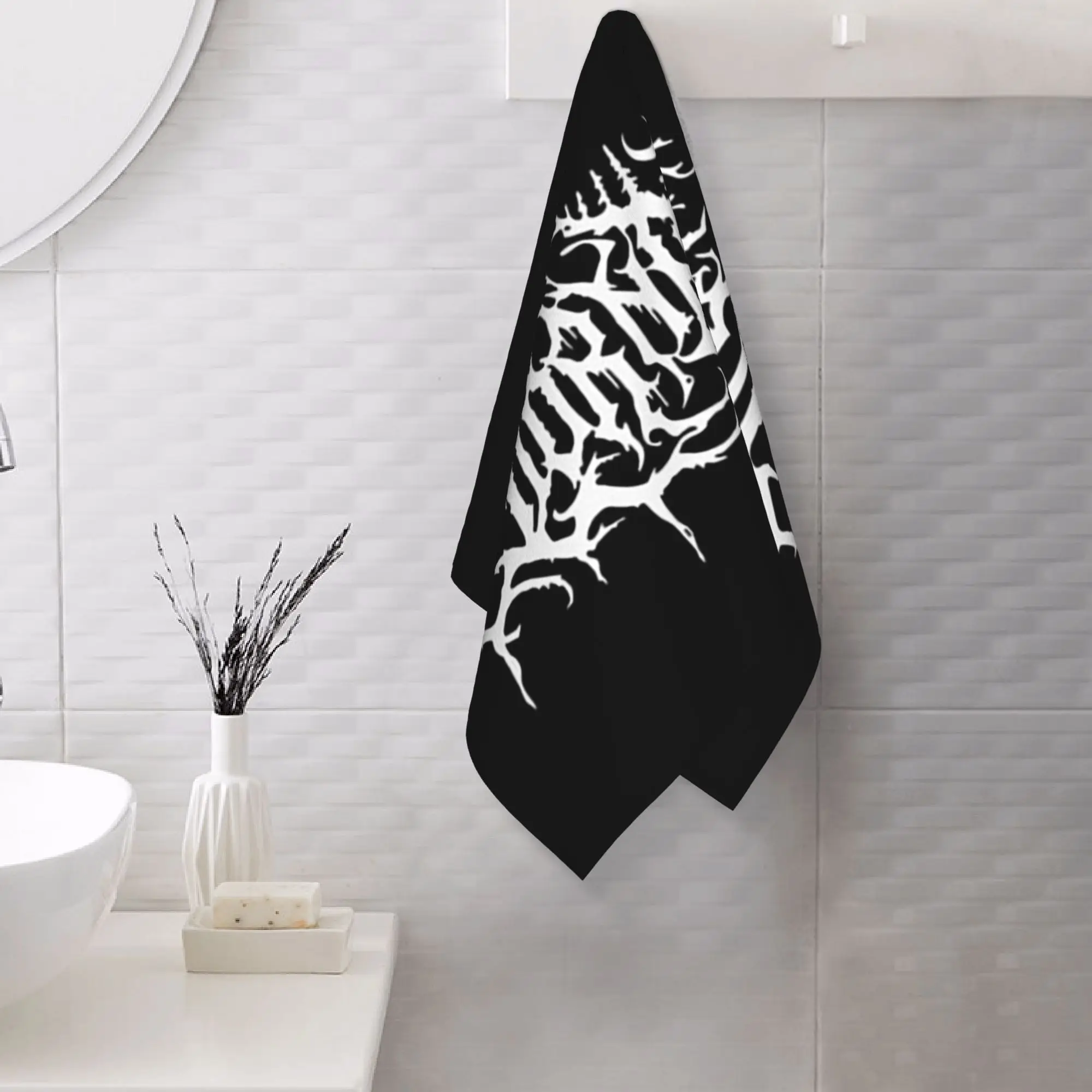 Custom Lorna Shore Merch Lorna Shore Logo Soft Face Towel Quick Dry Pool Bath Cotton Towels Absorbent Quick