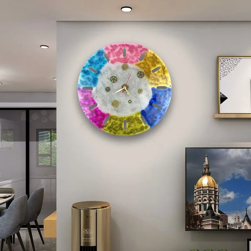 

Big Size DIY Clock Silicone Mold for Epoxy Resin Square round Watch Mould Wall Decorative Mirror Mold for Handmade Crafts