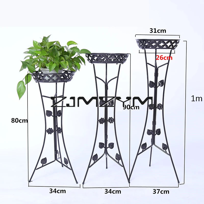 Single Layer Flower Rack Outdoor Indoor Plant Holder Plant Rack Flower Stand for Living Room Indoor Garden Balcony Decor