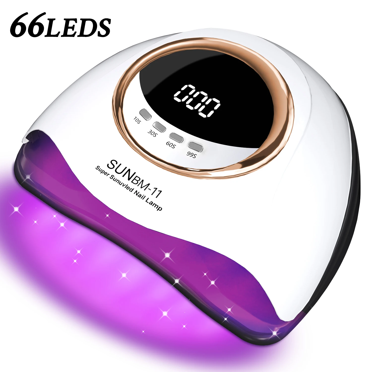 DianaBeauty 280W Professional UV LED Nail Lamp for Nails Gel Polish Fast Curing Dryer Drying Lamps with 66 LEDs 4 Timer Setting