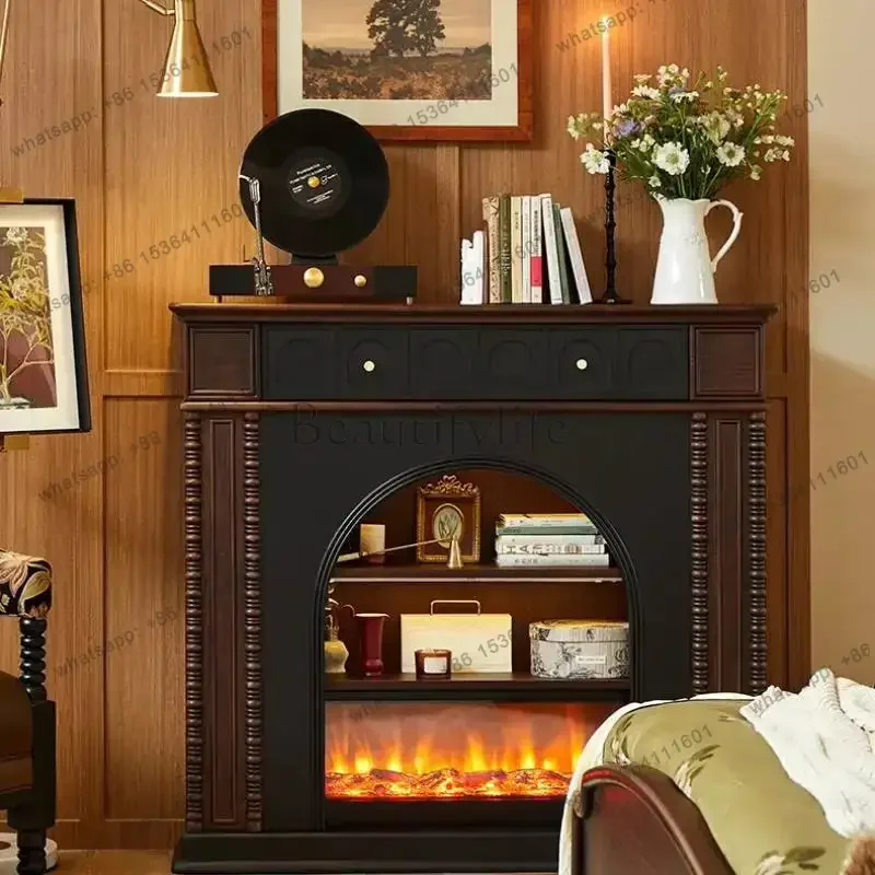 LJY Narrow Cheap Living Room Fireplace Decoration Long Arched Luxury Living Room Cabinets Corner Tall Mueble Salon Furniture Hom