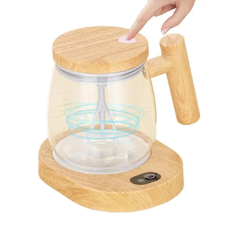 400ml Portable Electric Self Stirring Coffee Mug Self Mixing Cup Glass Mug Office Glass Inner Tank Mug Electric Stirring Cup