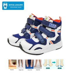 Boys Orthopedic Sneakers For Kid Leather Children School Training Shoes Sporty Running Boot With Arch Support Size24-36