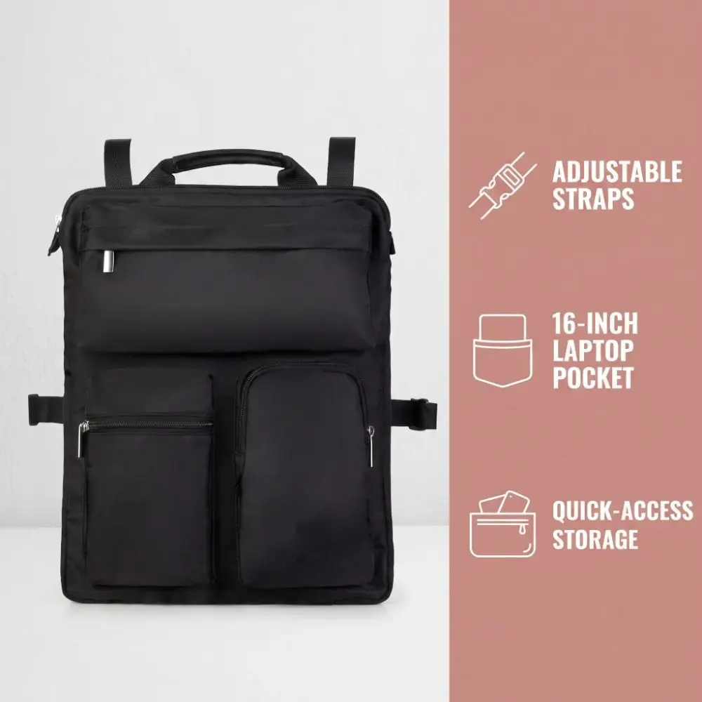 Multi Pockets Luggage Organizer Quick-Access Adjustable Straps Suitcase Storage Bag Shockproof Heavy-Duty Nylon