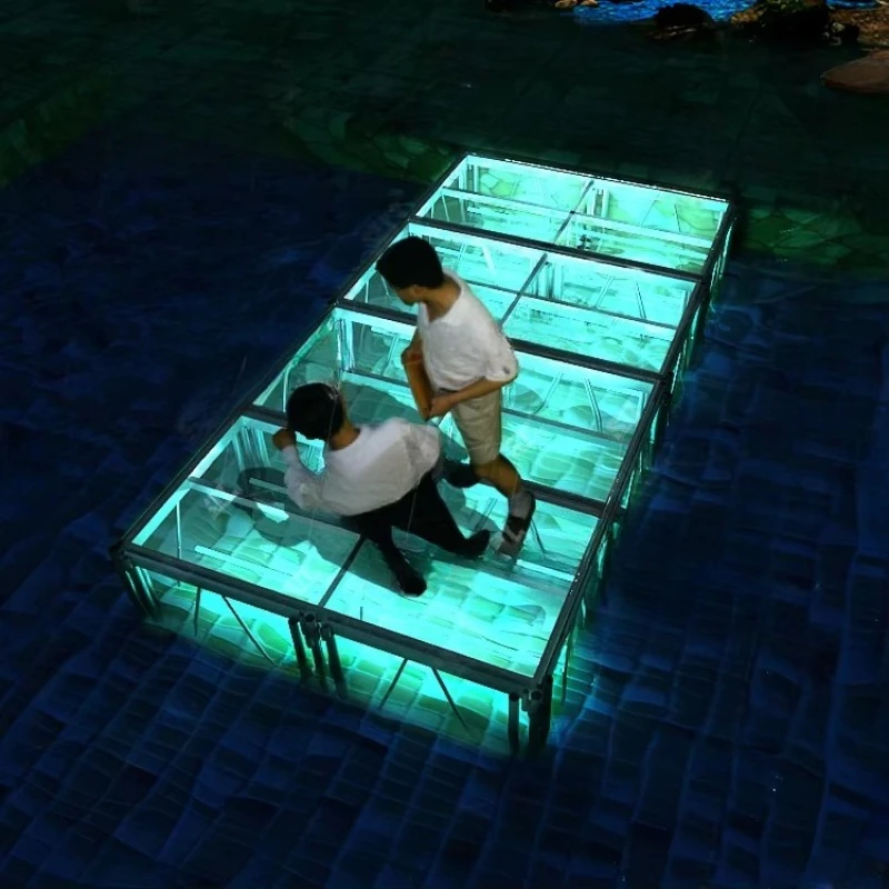 

Custom Portable Plexiglass Transparent Platform Stage Swimming Pool Wedding Stage Aluminum Stage