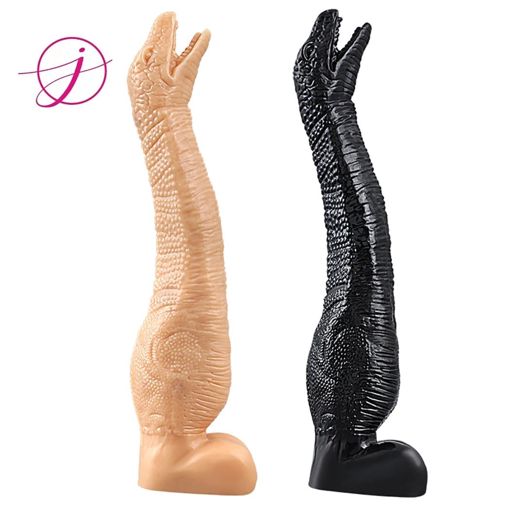 Dinosaur Soft Anal Plug Dildo Stimulate Vagina and Anus Long Butt Plug Anal Dilator Sex Toys for Women Men Lesbian Sex Products