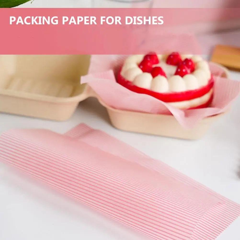 

50 Sheets Cake Roll Wrapping Paper Food Grade Waxed Packing Candy Grease Resistant Oven Safe Refrigerator Use
