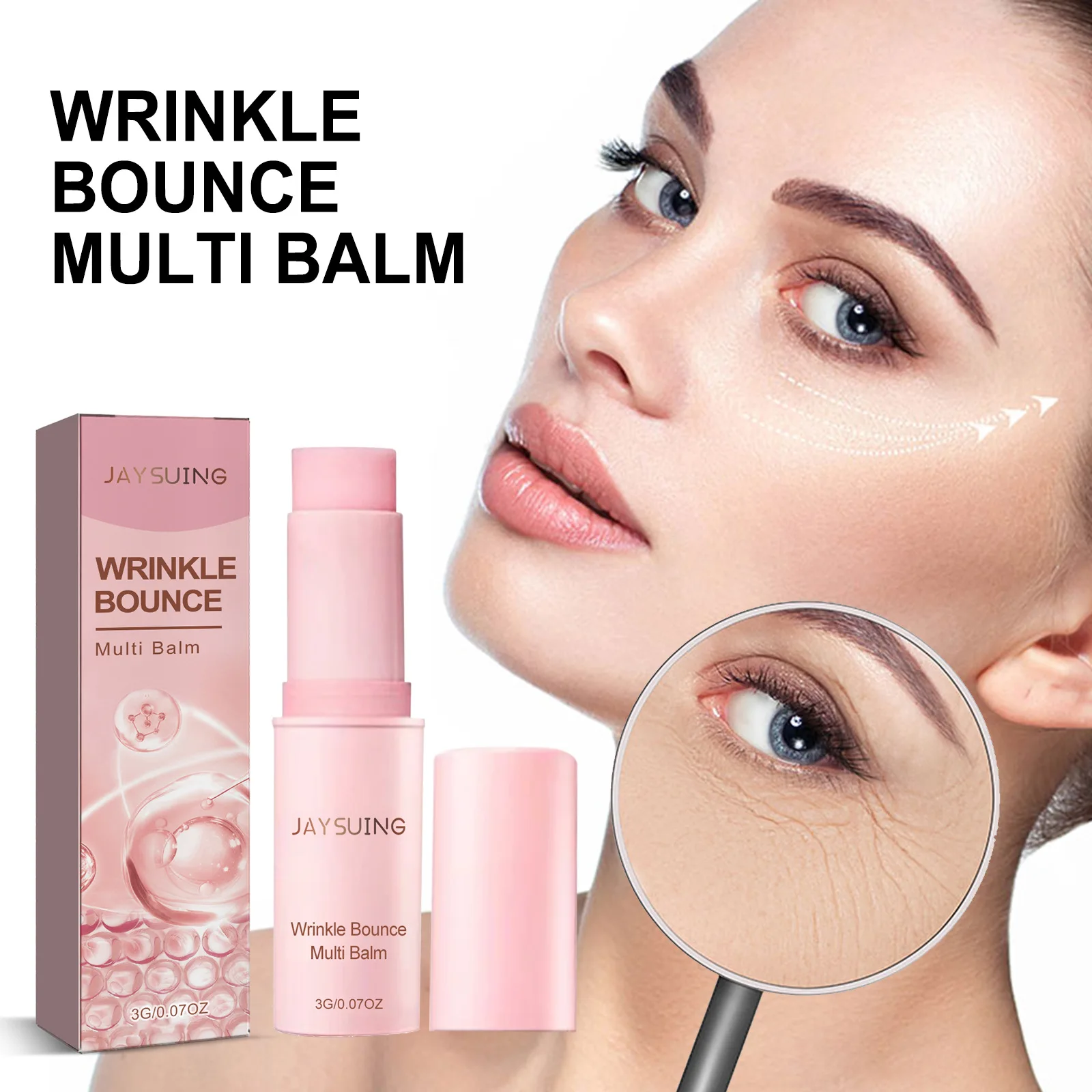 Anti Aging Multi Balm Stick Anti Wrinkles Bounce Firming Lifting Fade Fine Line Brightening Dull Skin Moisturizing Cream Stick