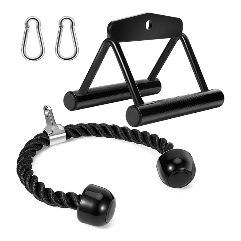 

NALFI-Cable Machine LAT Pulldown Attachment Set For Home Gym Accessories Triceps Down Cable Handle