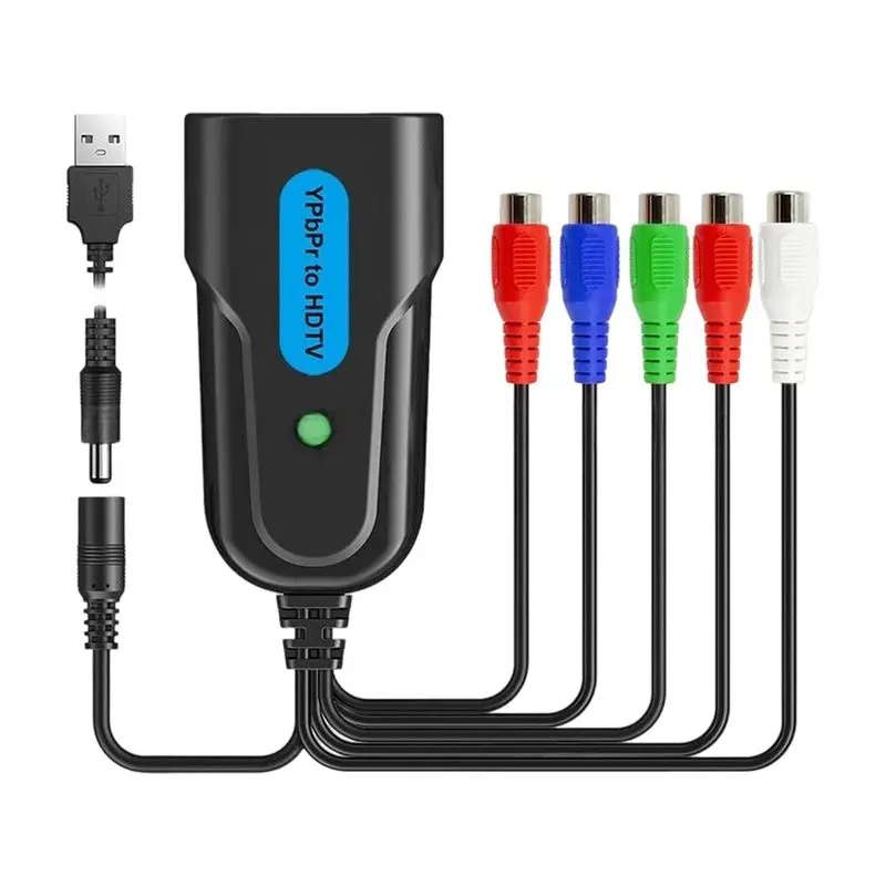 Ypbpr Component To HD Converter HD Converter 1080P -Compatible1.3 Plug And Play