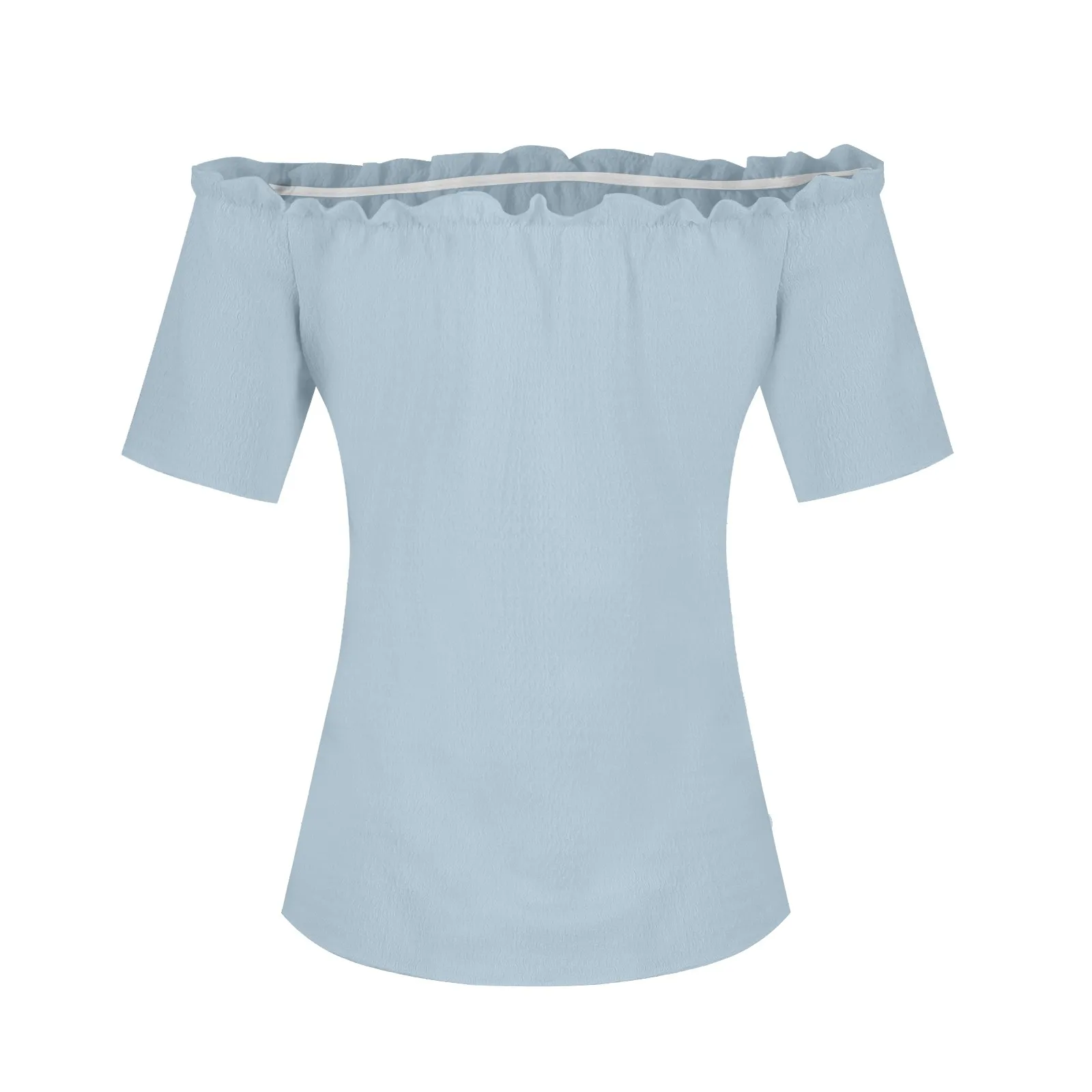 ワンピースの女性用クロップトップ,ボートネック,半袖,スリムフィット,テクスチャ生地,クラシック,シンプル,無地,ファッショナブル