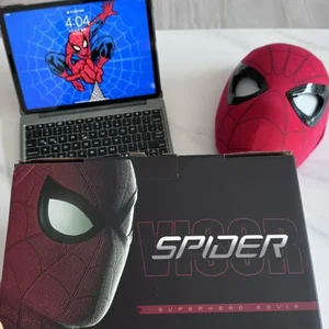 Spiderman Cosplay mask with moving eyes, spider-man mask, electronics mask, elastic toys, remote control, adults, kids gift, 1: 1 11 Main Sales Mask Spider - №2