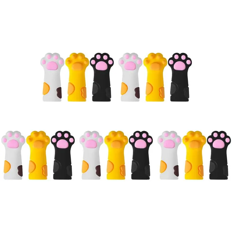 

15Pcs Cute Nipper Cover Protective Sleeve For Nail Cuticle Scissors Cover Manicure Pedicure Tools Dead Skin Tweezers Cap