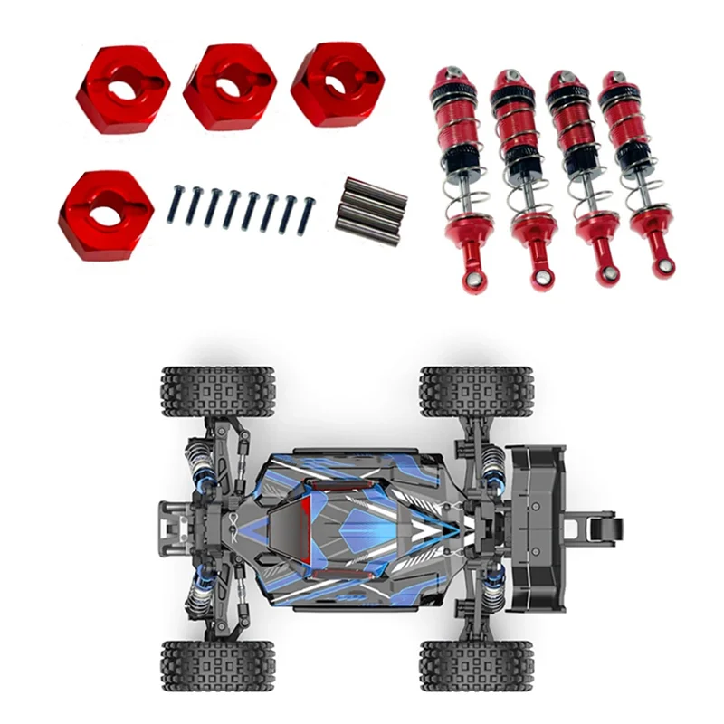 

AS96-For MJX-RC Car Spare Parts 12Mm Hydraulic Shock Absorber Coupler Set For MJX 16207 16208 16209 H16