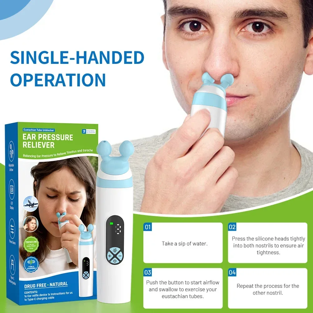 

Electric Tinnitus Relief Device Ear Pressure Expander Treat Ringing Relieve Pain Dizziness Otitis Improve Hearing Ear Care Tools