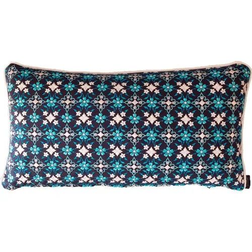 Unique By Dilara Yarcı Turquoise Series Special Design Embroidered Pillow decorate