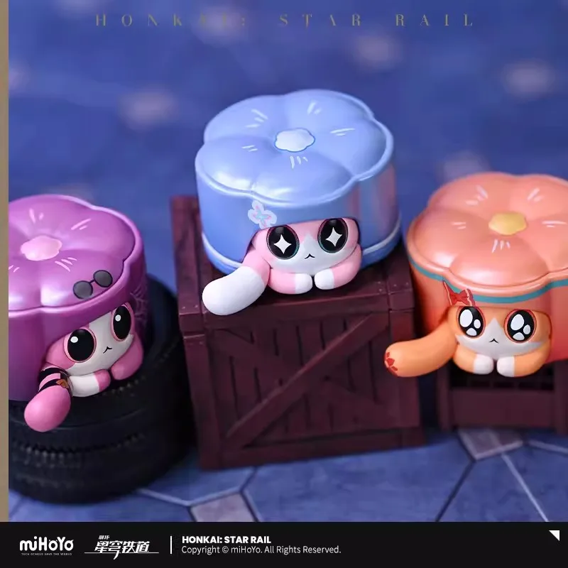 Figuras fofas de Honkai Star Rail, Criação Ren Mei, PVC e ABS, Cosplay Anime, Enfeites de Desktop, Conjunto de Acessórios para Crianças, Presente, Genuíno