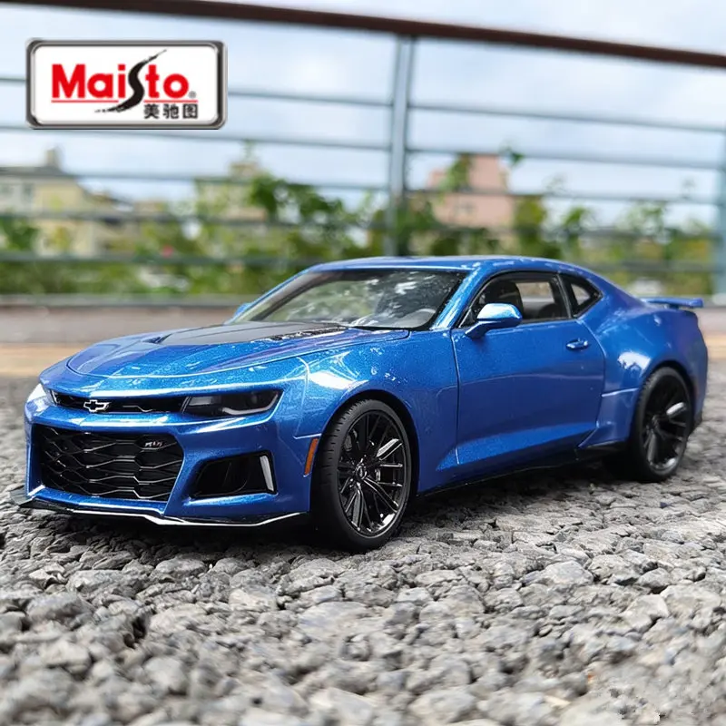 

Maisto 1:24 2017 Chevrolet Camaro ZL1, модель спортивного автомобиля из сплава, литая металлическая модель для гоночных треков, имитация автомобиля, подарки для детей