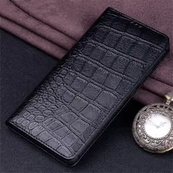Genuine Leather Crocodile Flip Case for Samsung Galaxy S24 Ultra S24+ S24 Business Cover