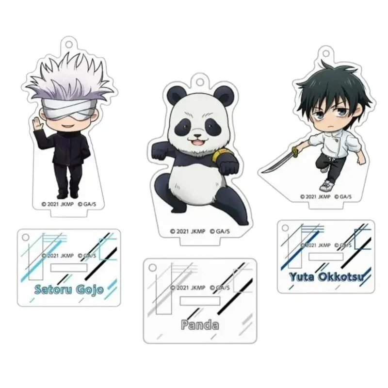 

Anime Acrylic Standing Plates for Jjk Satoru Gojo Yuta Okkotsu Panda Cute Chibi Version 8Cm Acrylic Standee Base Keychain Gift