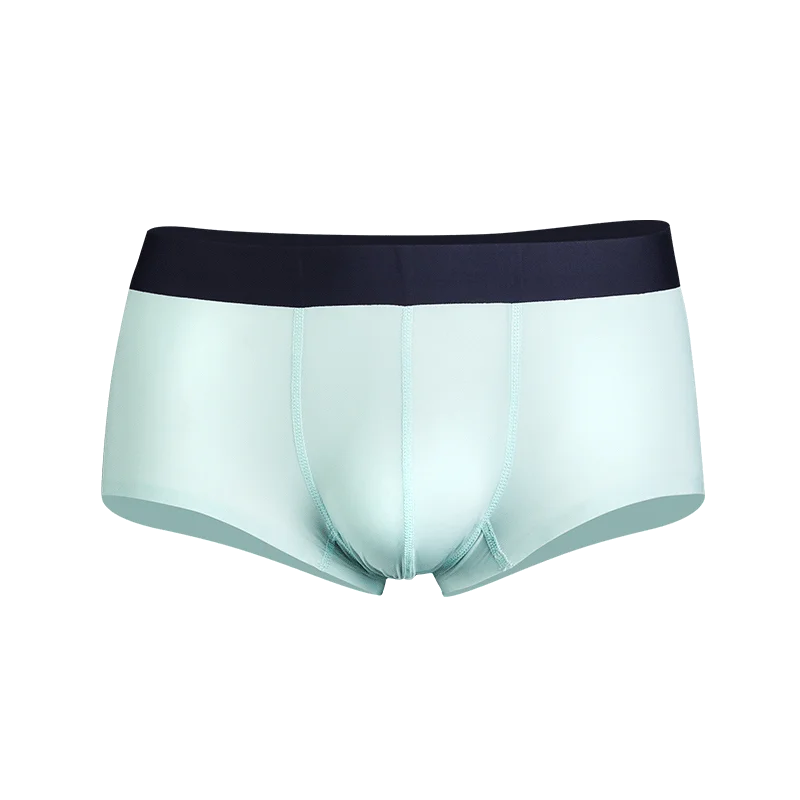 ملابس داخلية للرجال، ملابس داخلية صيفية رفيعة للغاية للرجال 2021 سراويل داخلية جديدة بدون خياطة من الحرير الجليدي، شورتات شفافة للأولاد