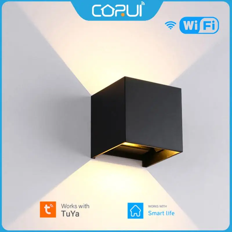 

CORUI Tuya WIFI Smart Modern Wall Led Light Down Light RGB Dimmable Wall Lamp For Corridor Bedroom Art Decor Support Smart Life