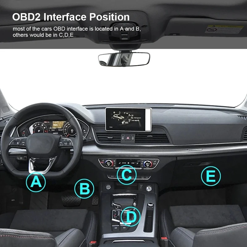 OBD2 OBDII V309 Scanner Automotive Wipe/Reset Trouble Code Reader Diagnostic Tool Works On Most 1996 And Newer Vehicles Durable