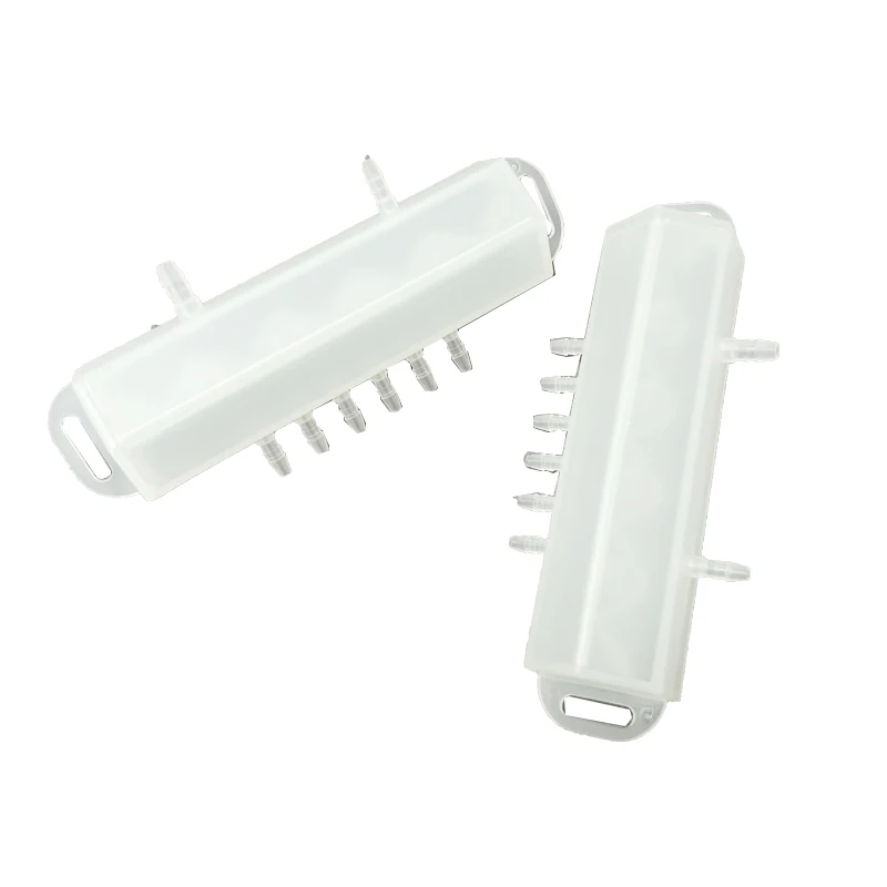 LETOP One Piece 6 Ways White Ink Circulation Splitter Filter Diverter For EP XP600 4720 I3200 Head